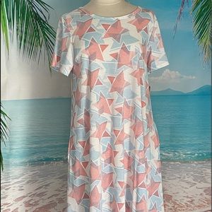 Lularoe Jessie L Red, White & Blue